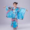 Girls' Printed Yukata Sleepwear Japanese Traditional Kimono for Children's Cosplay Performance