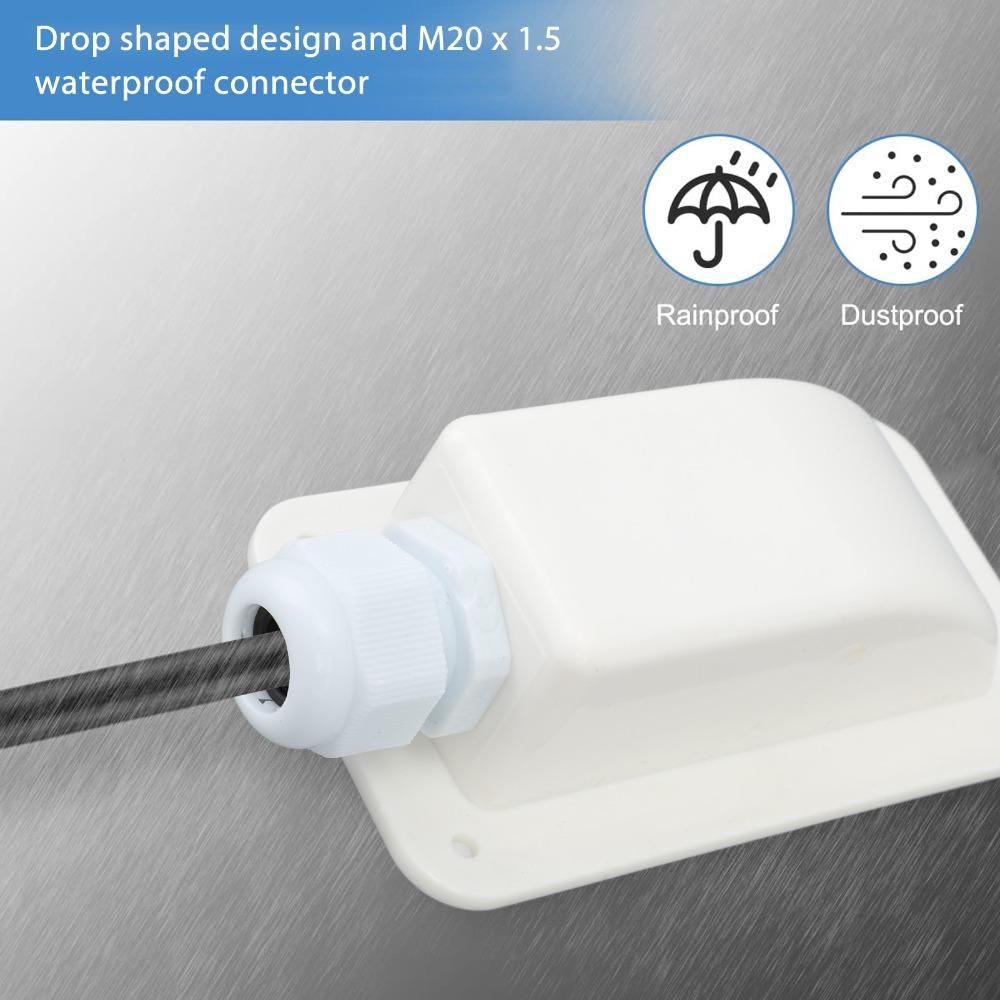 2Set 6mm² to 12mm² Cable Solar Cable Entry Gland White Single Cable Entry Solar Cable Entry Gland Housing Waterproof Design