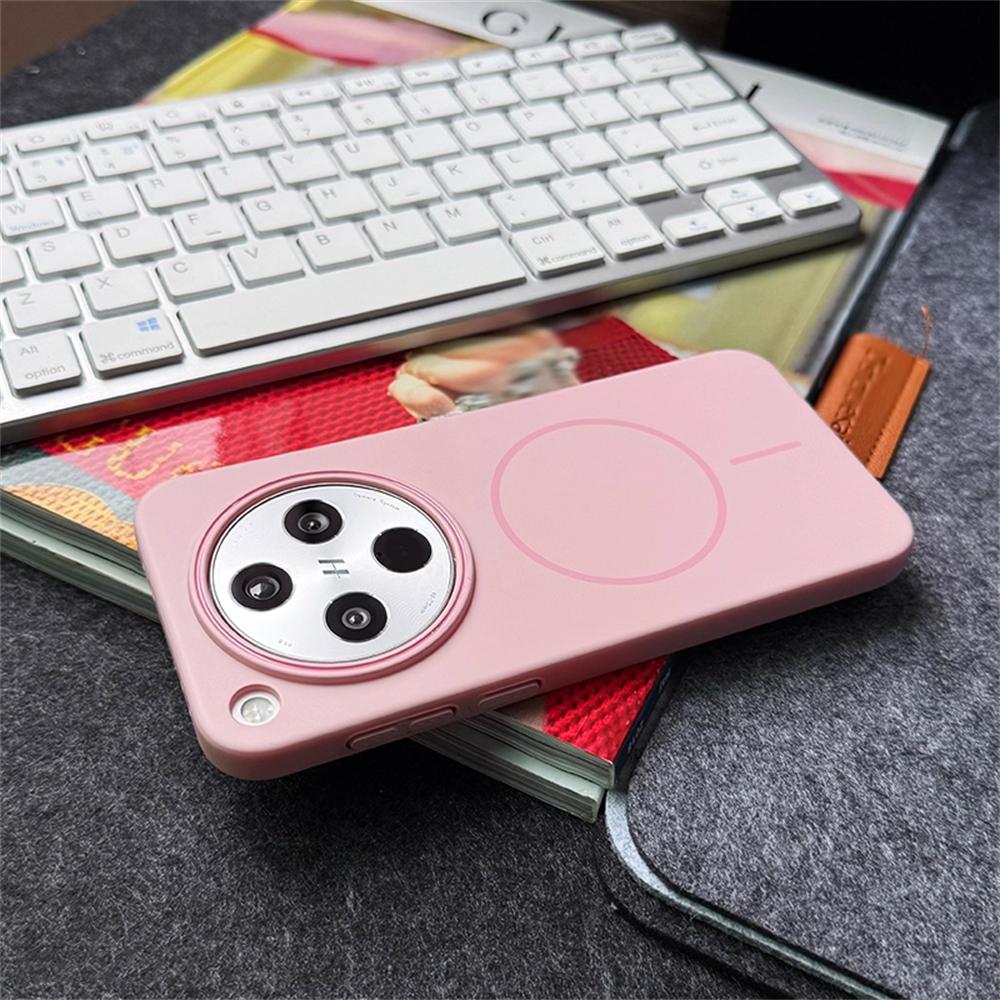 Slim Magnetic Wireless Charge Solid Color Cover For OPPO Find X7 Ultra X8 X8S Plus Case For OPPO Find X8Pro Hard PC Phone Case