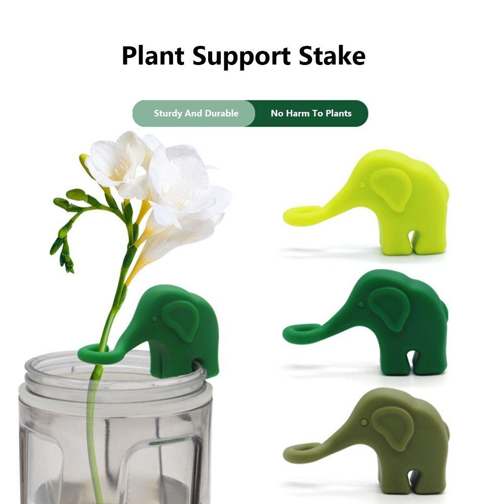 Rabbit/Monkey/Elephant Plant Stakes Silicone Hydroponics Stabilizer  Hydroponics System
