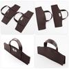 1Set Detachable PU Leather Bag Handle Bag Flap Cover with Lock Replacement Accessorie for DIY Crochet Handbag Sewing Kit