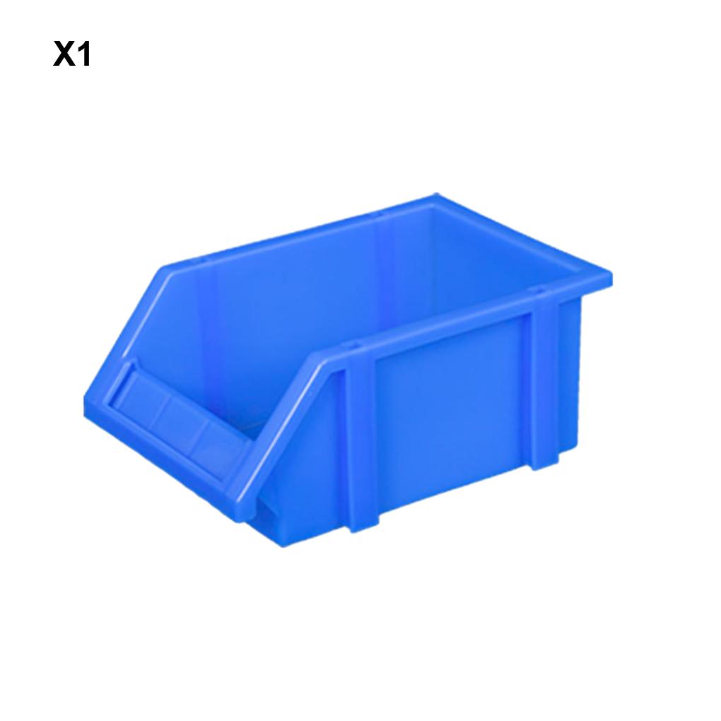 10pieces Durable And Stackable PE Storage Box With Label - Heavy Load-bearing Big Opening Stable Sorting Function