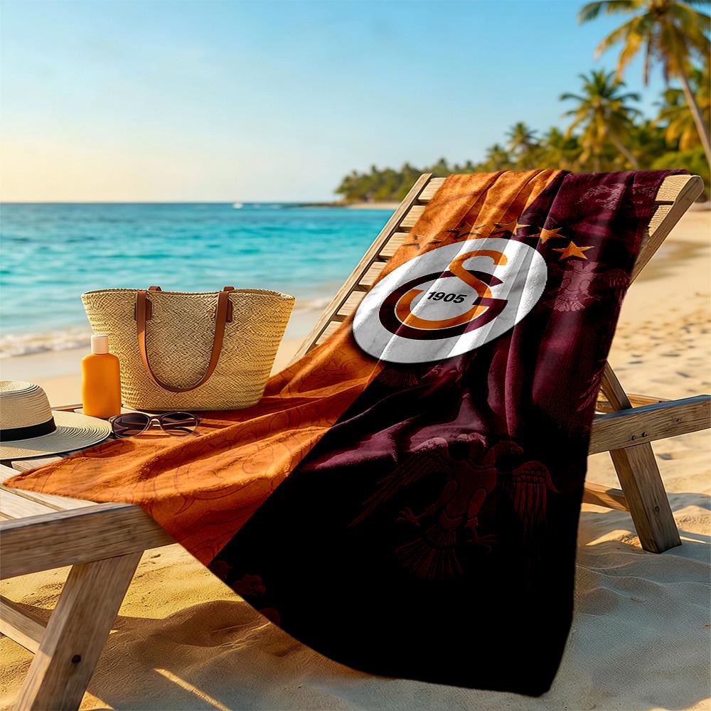 Galatasaray Beach Towel Super Soft Microfiber Quickdry Fabric Comfortable Lightweight