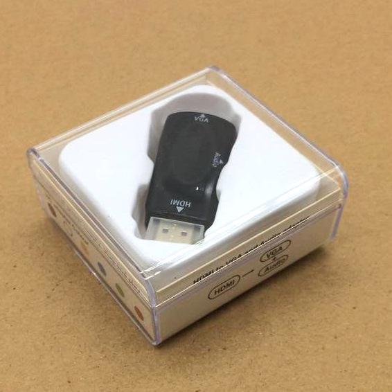 HDMI to VGA High-Definition Video Converter with Audio Adapter 1080P