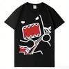 T-shirt Grafica Anime Domo Kun Y2K Kawaii Cartone Animato Streetwear Maglietta Cotone S-5XL