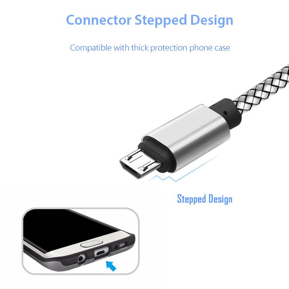 Micro USB Phone Cable Android Charger Cable Kabel Micro USB Charging Wire Cord for Samsung S6 S7 Huawei OPPO Oneplus Xiaomi Redmi 5 Plus 7A 7 6 6A S2