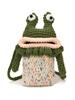 Cartoon Frog Handcrafted Cotton Shoulder Bag With Fun Style For Casual Outings