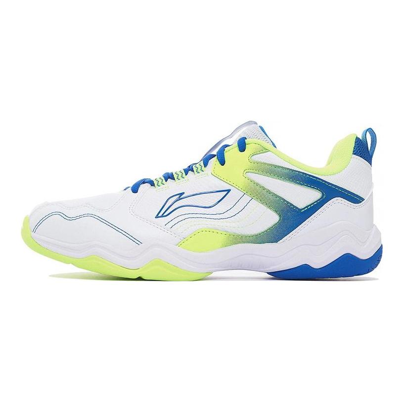 Li Ning Sound Waves Badminton Shoes Unisex Low top Standard White/Pale Blue AYTS036-1