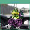 New Exciting Green Frog Car Charm Adorable Acrylic Keychain Home Decor Accessory