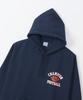 Champion COTTON USA Loose Fit Long Sleeve Hoodie with Graphic Logo Action Size Navy Men's Print, Style, M, (C3-Y105)