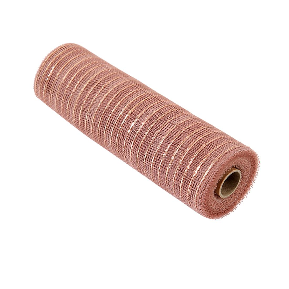 

Рождественская лента, украшение для елки, сетка, рулон тюля, рождественский цветочный венок, сетка, рождественский декор своими руками для дома, рождественские подарки, Новый год розовый