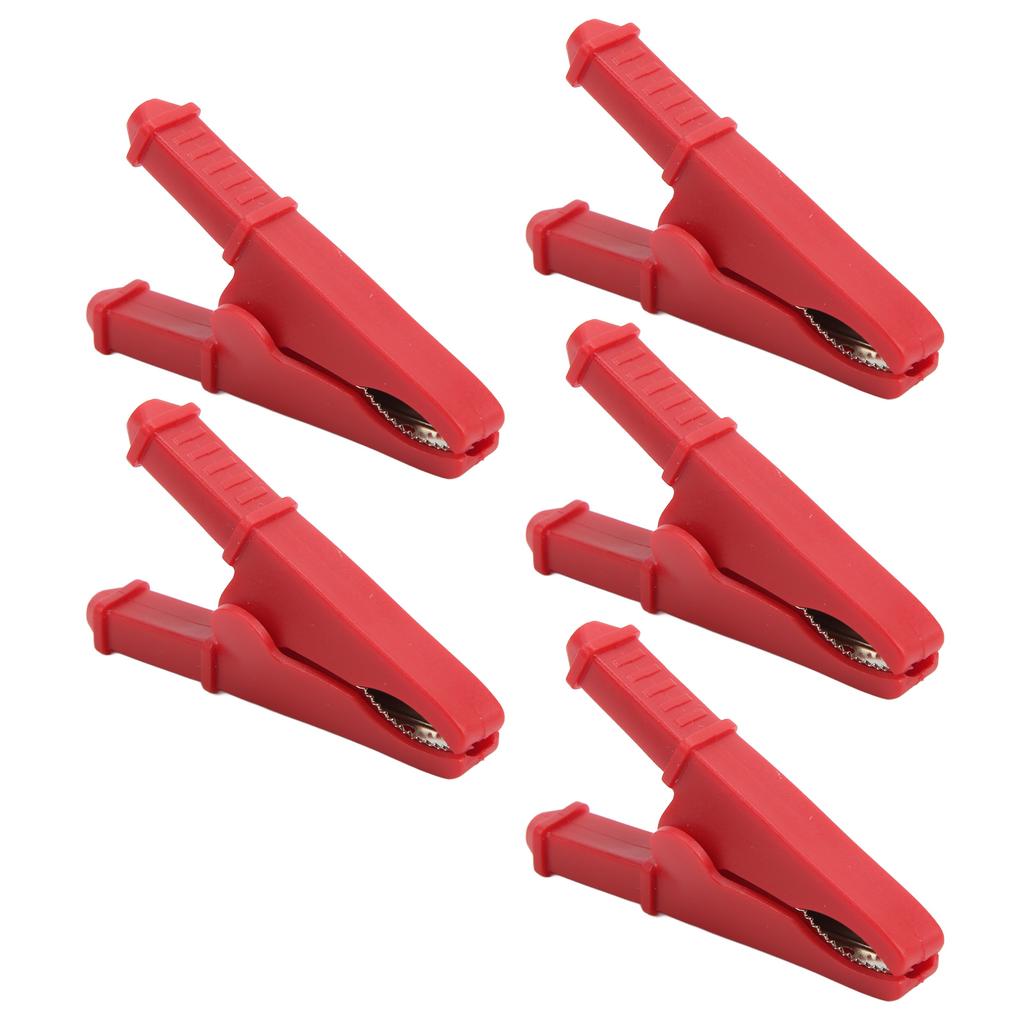 5Pcs Power Test Clip Good Electrical Conductivity Corrosion Resistance Electrical Test Clamp Clips for Electronic
