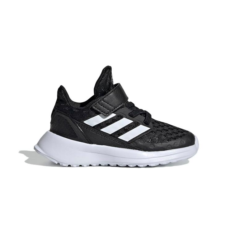 New Adidas Rapidarun Elite Cushioned Wear-Resistant Breathable Low-Top Toddler Shoes Black White Infant And Toddler EF9277