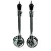 2 Pieces Drum Leg with Caster Bass Mobile Hardware for Drummers, Percussionists, Stage,