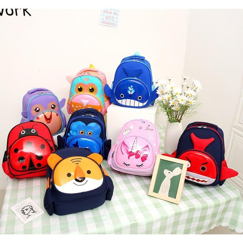 Unicorn Cute Rabbit Dinosaur Shark Puppy Cartoon Animal Backpack Children