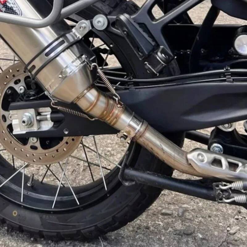 450Mt 2023+ CFMOTO For 450 Middle Exhuast MT Motorcycle Link Pipe Connect 51Mm Motorcycle Escape Exhaust Muffler Pipe +