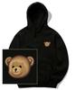 Small Bear Face Logo Hoodie - Black