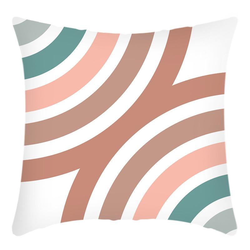 New Artistic Abstract Print Simple Geometric Shape Combination Print Pillow Case Home Sofa Cushion Cover