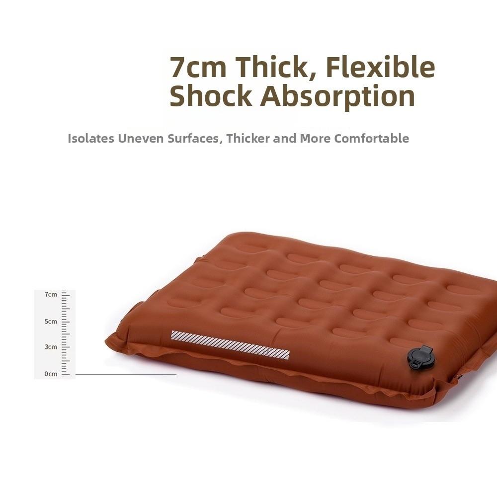 Thickened Inflatable Seat Cushion Moisture-Proof Lightweight Outdoor Seat Pad Foldable Reflective Strip Camping Mat Fishing
