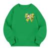 Kids' Long Sleeve Loose Pullover Letter Printed Round Neck Sweatshirt