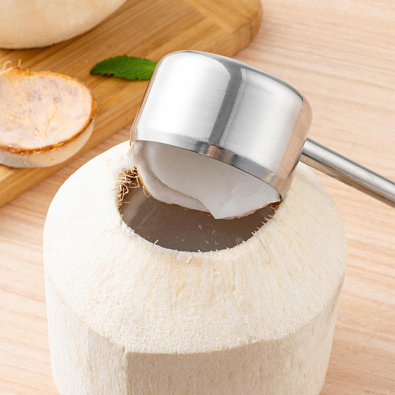 Zestaw 3 szt. Otwieracz do skorup kokosa ze stali nierdzewnej Wielofunkcyjny otwieracz do skorup kokosa Ręczny tarka do kokosa Gadżety kuchenne