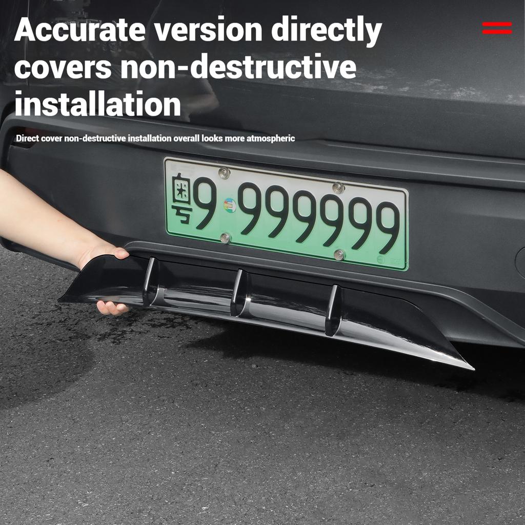 Carbon Fiber Pattern ABS Rear Car Spoiler Protector Guard For Tesla New Model Y Juniper Launch 2025 2026-UP Cover Accessories