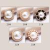 10Pcs 18/20/25Mm Flower Pearl Rhinestones Plastic Shank Buttons For Women Garment Jacket Sweater Handmade Sewing Accessories