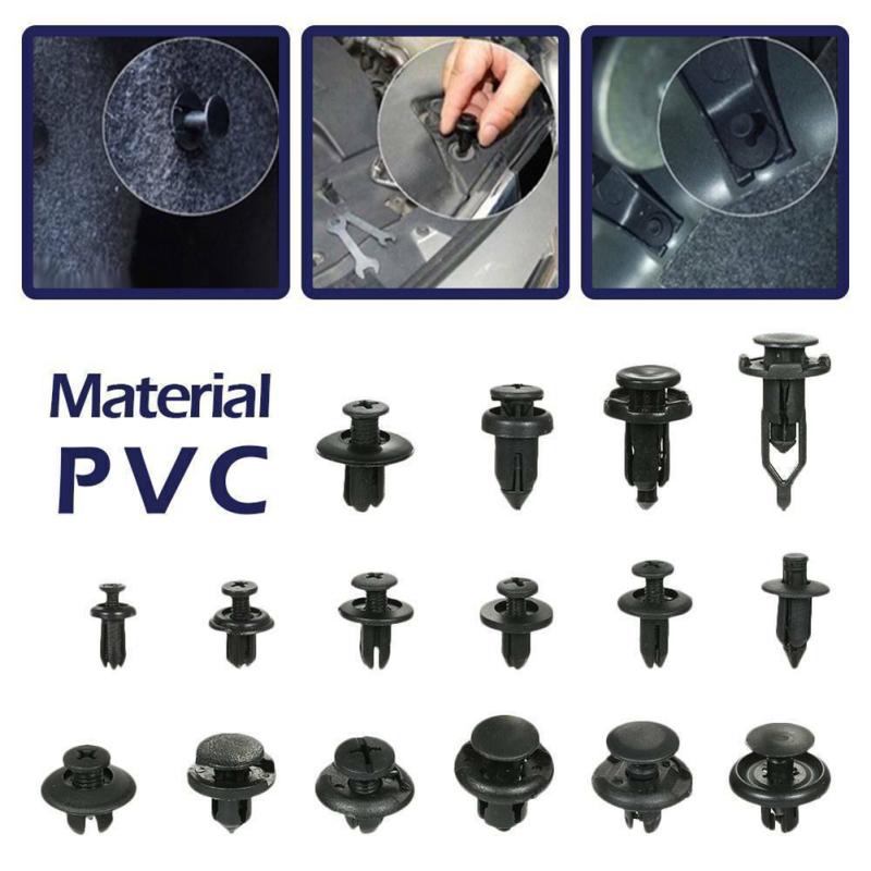 625 Stück/Karton Auto-Klammer 16 Arten von allgemeinen Automobil-Stoßfänger-Befestigungselementen Spreizschrauben-Klammer Reparatur