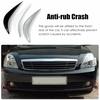 1 Pair Universal Car Rubber Front/Rear Bumper Anti-Scratch Corner Protector Lower Lip Guard Cover