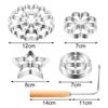 Aluminum Rosette Maker Molds Bunuelos Molds With Handle Pastry Tools Cookie Maker Baking Cooking Kitchen Accessories Replace