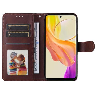 For Vivo Y78 (China) 5G/Y36 4G (Global)/Y36 5G (Global) Phone Case Calf Texture Leather Wallet Stand Cover