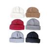 In Stock: Zsiga Korean Retro Knitted Wool Hat - Autumn/Winter Roll Brim Pullover