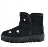 Big Star KK374243 Children's Snow Boots, Insulated, Black, Comfortable for Winter