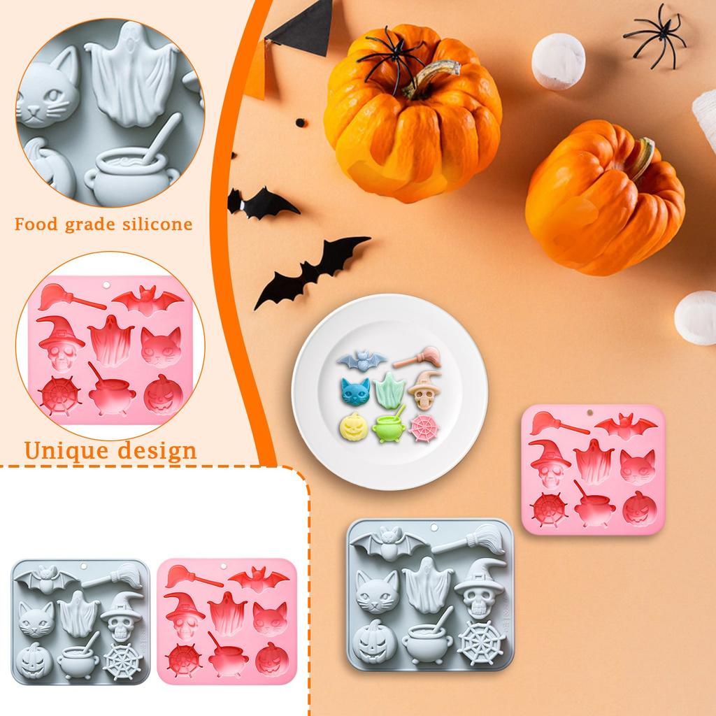 Halloween Themed Silicone Mold Dripping Glue Cake Chocolate Mold