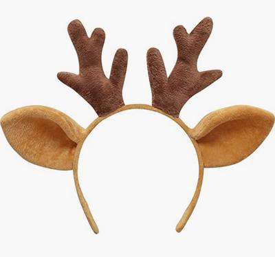 Christmas Reindeer Headband, Hair Hoop, Hair Ornament, Hair Clip, Costume Accessory, Deer Antler, Party Supplies, Unisex, Cosplay, Costume