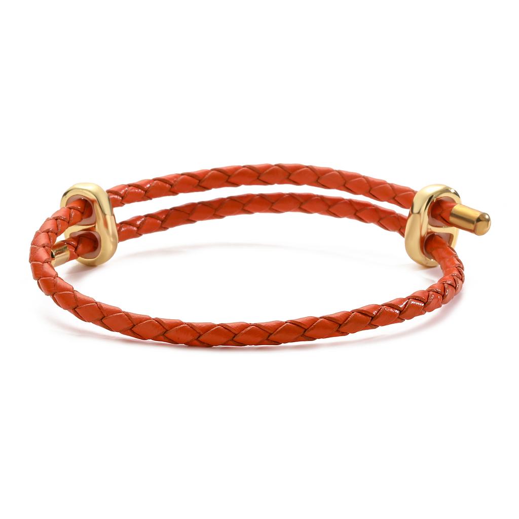 Handmade Colorful Leather Rope Bracelet Adjustable Chain Bangle Unisex Fashion Jewelry Gift for Men and Women