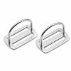 2PCS 316 Stainless Steel D Ring Webbing Harness Belt Retainer  Diving Accessories