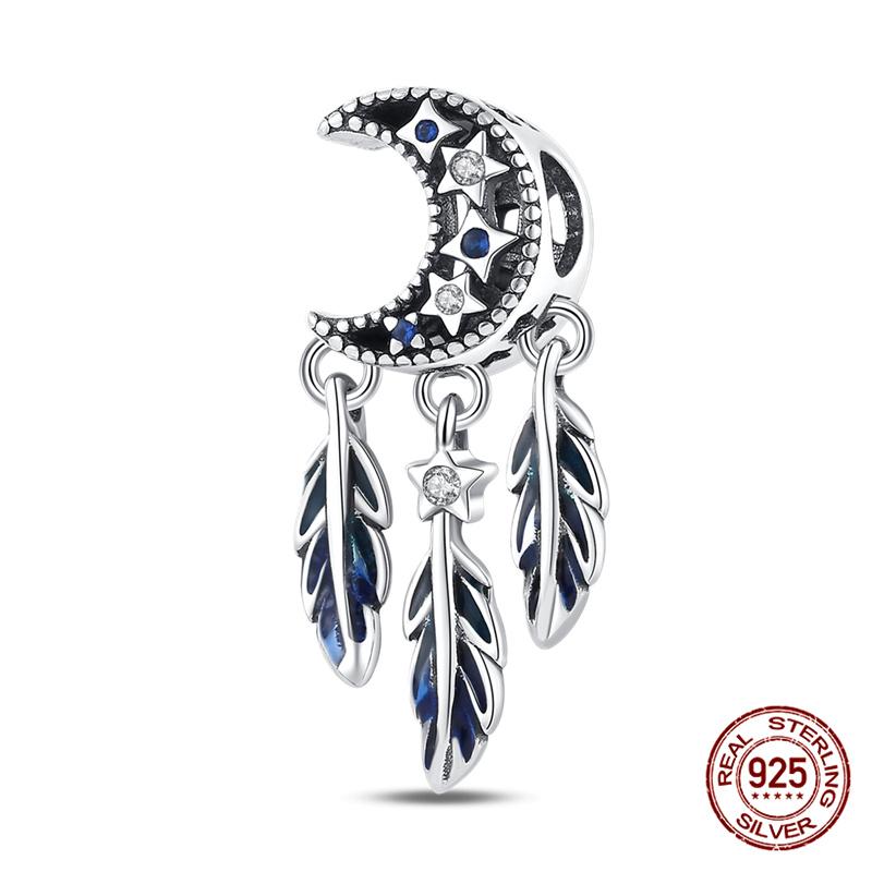 Compatible With Charm Bead Charms Ideal For Authentic Bracelets 100 copper Blue Dream Catcher Beaded Do It Yourself Jewellery Making Womens Gifts