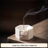 Handcrafted White Porcelain Plum Blossom Incense Holder for Home Decor