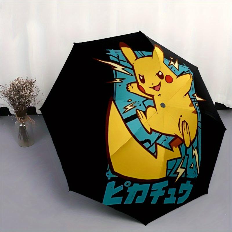 1pc Pikachu Automatic Umbrella with Folding feature - Compact Travel Umbrella, Perfect Gift for Birthday, Christmas, 046