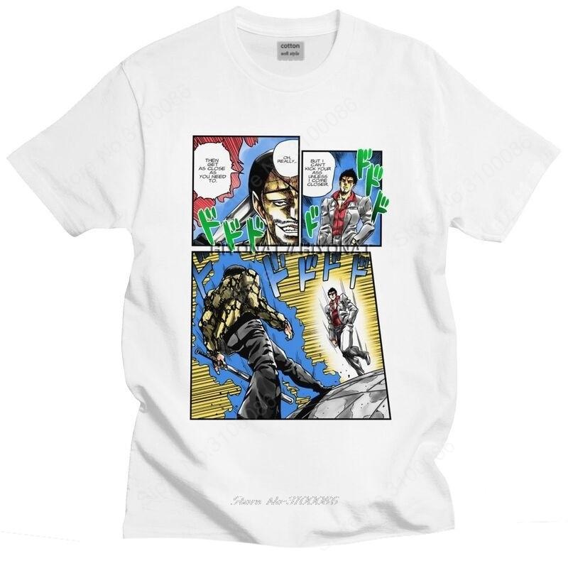 Kawaii Yakuza Bizarre Adventure T Shirt Men Short-Sleeve Kazuma Kiryu T-shirt Printed Tee Tops Pure Cotton Slim Fit Tshirt Merch