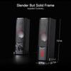 Redragon GS550 PC Gaming Channel Soundbar for Desktop Compact and Controllable Headphone Red USB Cable Included Speakers, 2.0 Computers, Size, Jack,