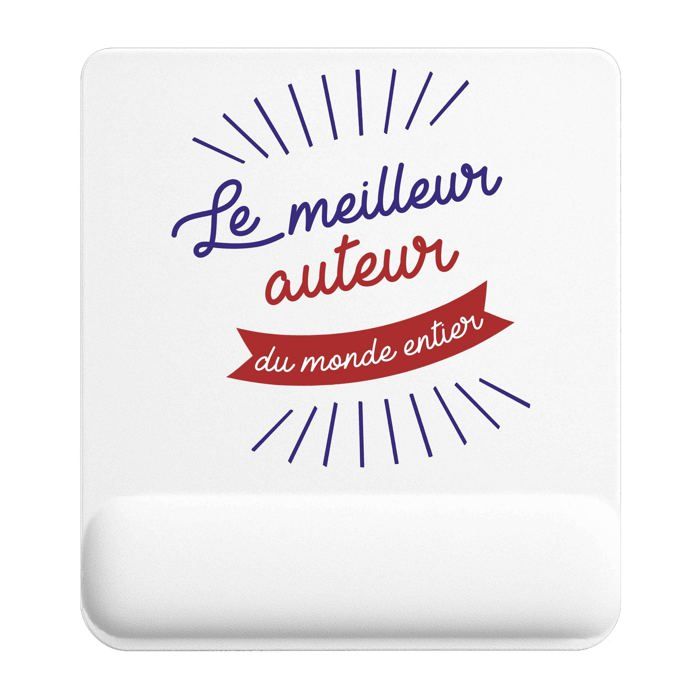Tapis de souris - PLANETEE - Auteur Meilleur monde - 22x18 cm - Surface lisse antidérapante - Impression sublimation HD