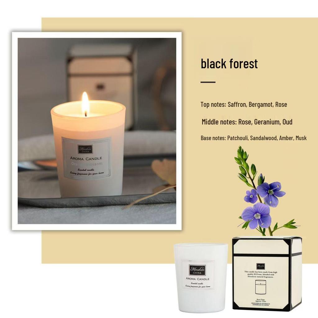Aroma Candle Incense: Calming Indoor Ornament, Long-Lasting Niche Fragrance, Perfect High-End Souvenir or Bedroom Gift Box.
