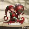 Christmas Elf - 2D Flat Acrylic Desktop Ornament, Wall Decor Art, Four Seasons Decoration, Novelty Home Decor