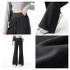 MJ STYLE Women's High-Waist Straight-Leg Flare Casual Sports Pants