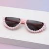 Love Sunglasses Heart-Shaped Pearl Sunglasses Women'S Candy-Colored Glasses Peach Heart Marine Slices Ins Cute