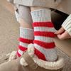 Women's Winter Wool Blend Chunky Knit Socks - Color Block, Speckled, Striped, College Style, Long & Warm.