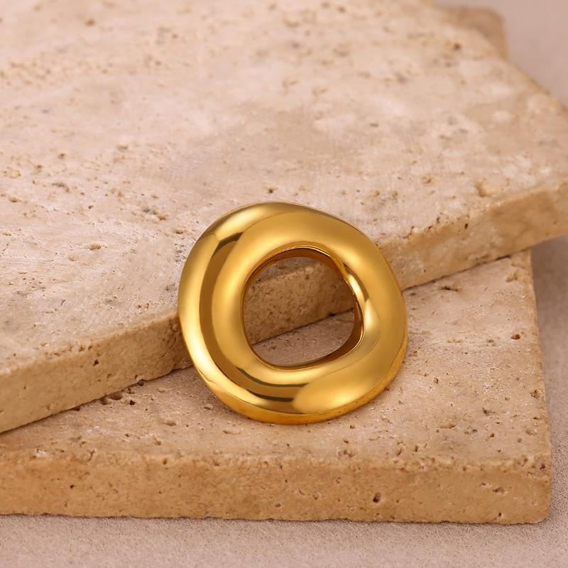 1 Pezzo Spilla Decorativa Fiore di Sole a Spirale Geometrica Colore Oro Elegante Spilla da Donna Acciaio Inossidabile Impermeabile Gioielli per Festa Matrimonio