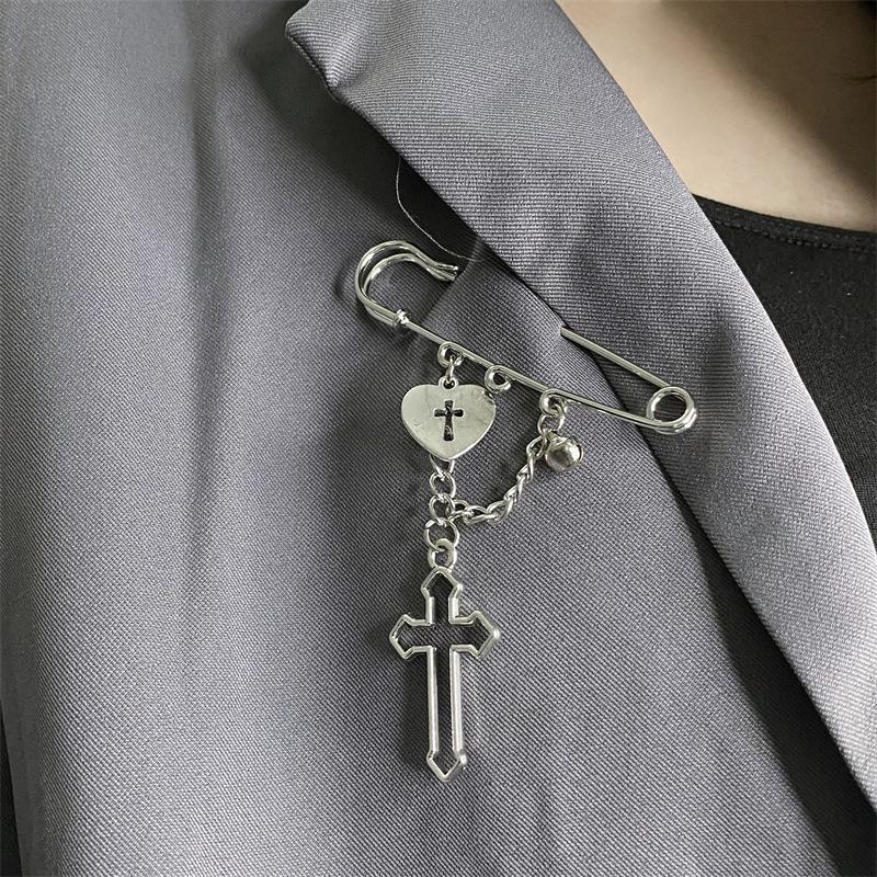 

Модна Креативна Брошка-Шпилька у Формі Серця з Крилами Ангела на Ланцюжку для Жінок Чоловіків Прикраса для Костюма Шпилька з Ланцюжком-Китицею Аксесуари для Одягу Подарунки A4